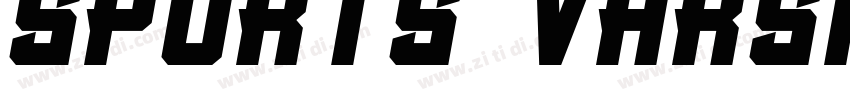 SPORTS VARSITY字体转换